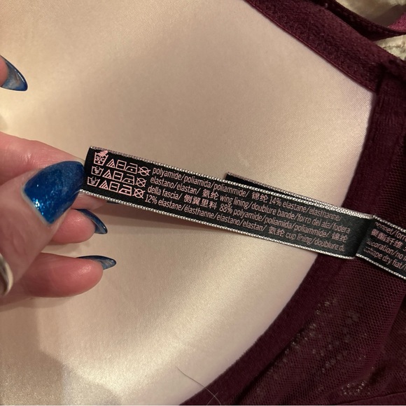 Victoria's Secret Very Sexy Push Up Bra Size 38DD Front Close Lace Racerback - Picture 8 of 10